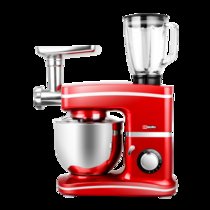 DEGURU/地一和面机家用商用全自动揉面机电动厨师机搅拌面机打蛋(红色 红色多功能)