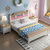 吉木多 儿童床女孩粉色公主床1.5M实木单人床少女房卧室套房家具1.2M(1.5米象牙白+原木色 床+床垫)