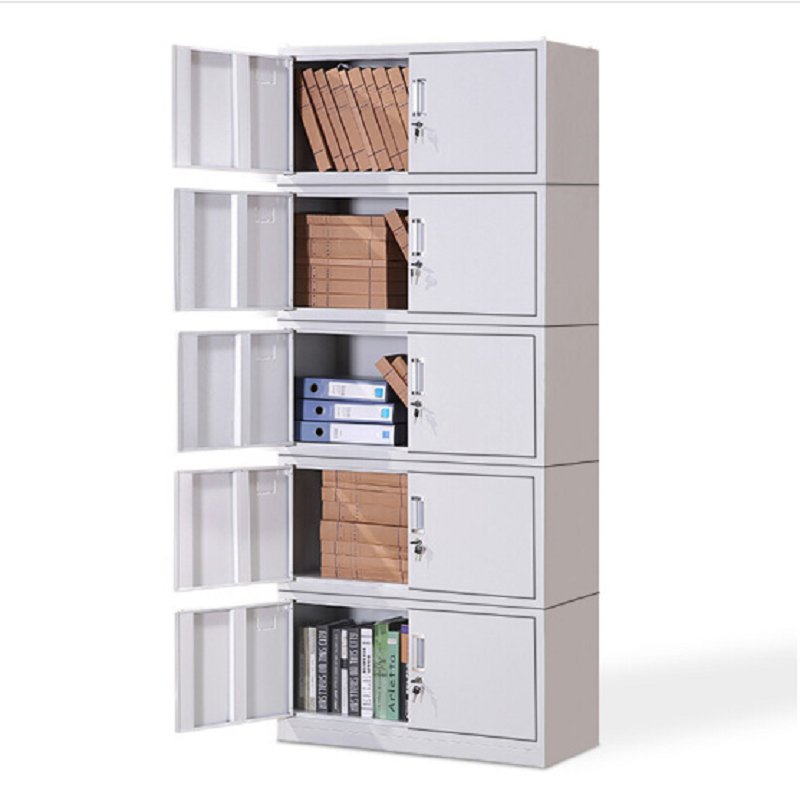 办公柜云艳yylcl316文件柜铁皮柜档案柜办公柜钢制资料柜储物柜分五节