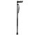 如斯卡（RUSSKA）老人拐杖手杖 铝制手杖 人体功能学大左手设计 伸缩手杖 黑