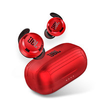 JBL T280TWS 真无线蓝牙耳机 运动跑步迷你入耳挂耳式防水耳机5.0(红色)