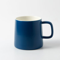 6款创意简约马克杯带盖带过滤办公室泡花茶水杯家用陶瓷男女情侣杯子(蓝砂 单杯)