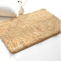 雪尼尔地毯/客厅/卧室/飘窗/沙发毯/吸水门垫地垫(雪尼尔驼色 50cmx80cm)