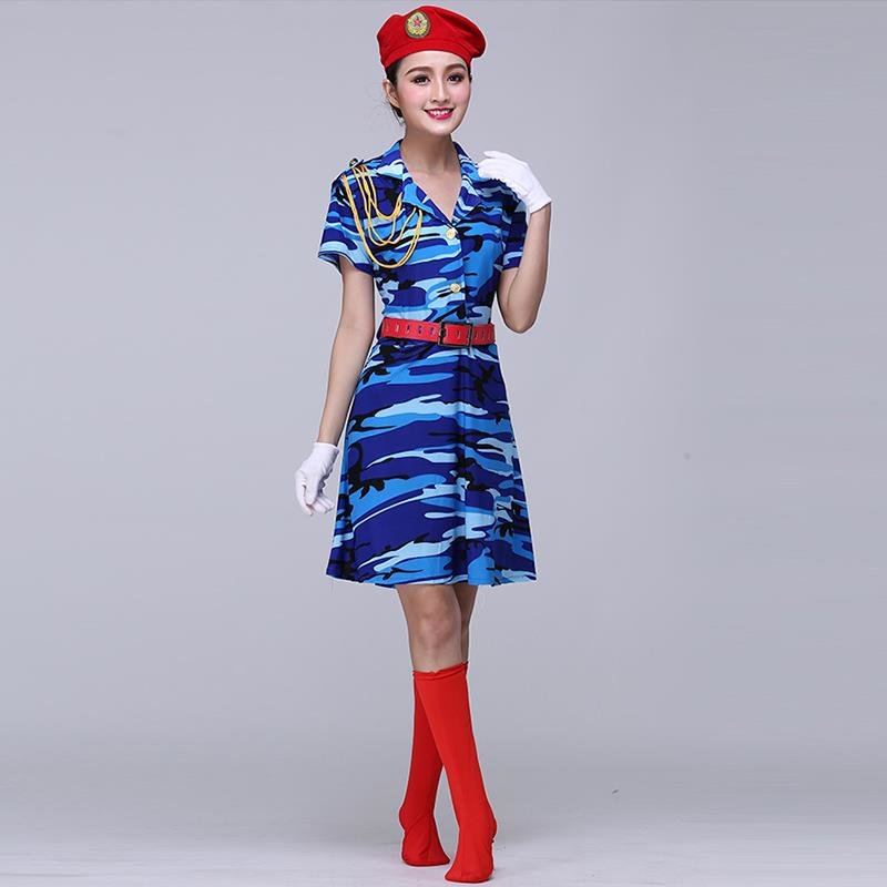 【其他女装图片】xj1835水兵舞服装全新女套装2021新款冬季短袖军装