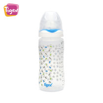 Tigex法国婴幼儿防胀气PP奶瓶塑料宽口径奶瓶0-6个月300ml