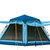 徽羚羊户外3-4人旋压式自动帐篷 双人双层防雨速开野营帐篷(蓝色)