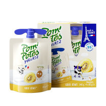 法优乐(Pompotes)儿童飞机头酸奶法国原装进口宝宝零食非果泥 奇异果口味85g*4袋340g 法国原装进口酸奶