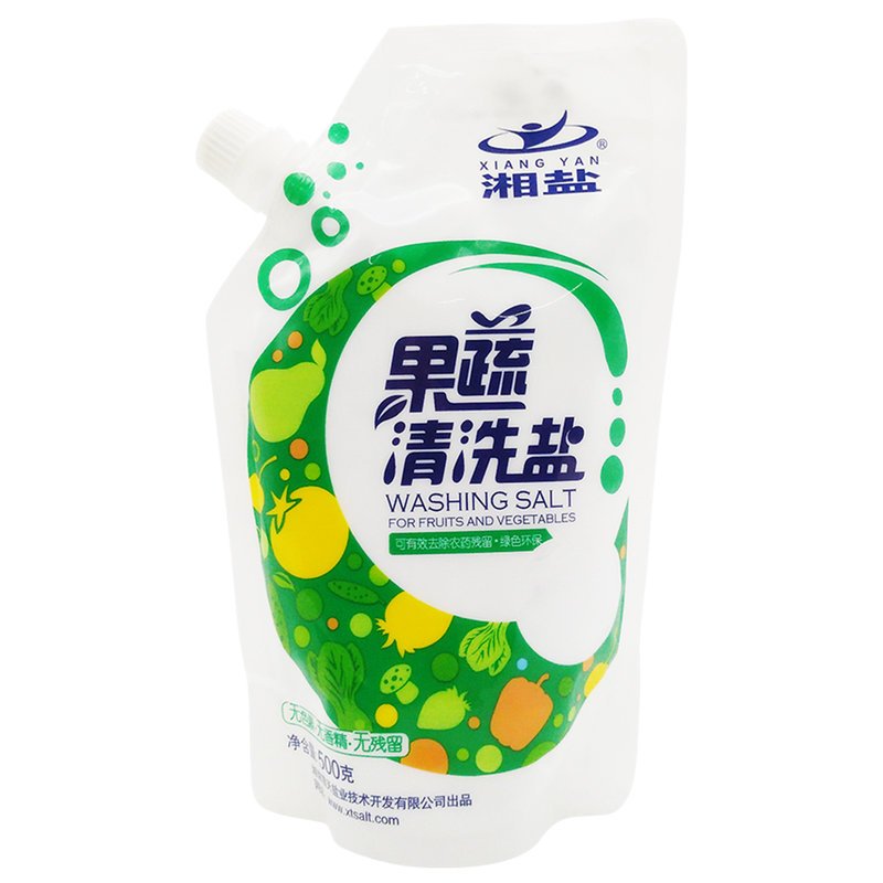 其他清洁用品湘盐果蔬清洁盐500g单包装企业定制不零售500件起订返回