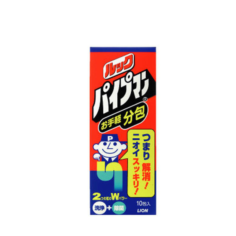 狮王look通渠佬管道疏通剂(粉包型)20gx10溶解油污毛发