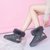 SUNTEK雪地靴女2021年新款冬季加绒加厚防水防滑保暖棉鞋洋气短靴女鞋(39 星空灰)