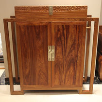 红木家具红木餐边柜实木储物柜现代简约门厅柜鞋柜收纳柜刺猬紫檀木