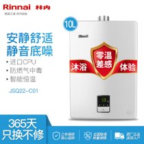 林内(Rinnai) 10升 燃气热水器 静音恒温强排式 小升数小户型 RUS-10QD01(JSQ20-C01)（天然气）