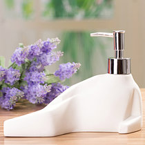 普润 陶瓷洗手液瓶 皂液器 乳液瓶 美人沉睡(白色)