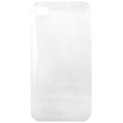 奥迪嘉（odja）iPhone4 iJ-H12手机保护壳格纹超薄（透明）