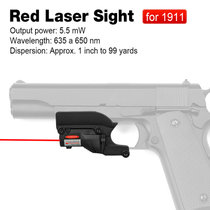 1911手狗专用AR 15-下挂红激光瞄准器定位仪红外线激光瞄准j镜指示器归零器寻鸟镜