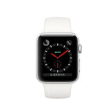 Apple Watch Series 3智能手表 （GPS+蜂窝网络款 不锈钢表壳 运动型表带）(浅白色 42mm)
