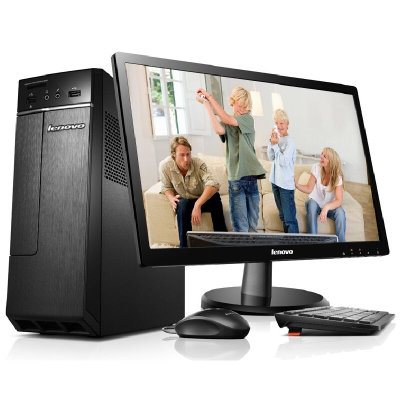 联想（lenovo）H3060 家用商务台式机电脑（4G 500G DVD集成 无线网卡 蓝牙Win10）(G3900 20英寸液晶显示器)