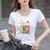棉 inschina中国四神兽T恤女短袖时尚民族风体恤衫女(小标四神兽-白色 XL)