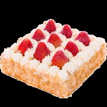 贝思客 草莓拿破仑蛋糕新鲜千层酥生日蛋糕节日纪念日冷链直送新鲜到家(1.0磅)