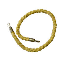 南方栏杆座专用挂绳1.5米 带锁栏杆绳 红绒绳 麻花绳(金色编织丝绳)