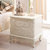 圣肯尼家具 欧式床头柜 法式浪漫床头柜 烤漆储物柜 收纳柜子(象牙白 双抽床头柜)