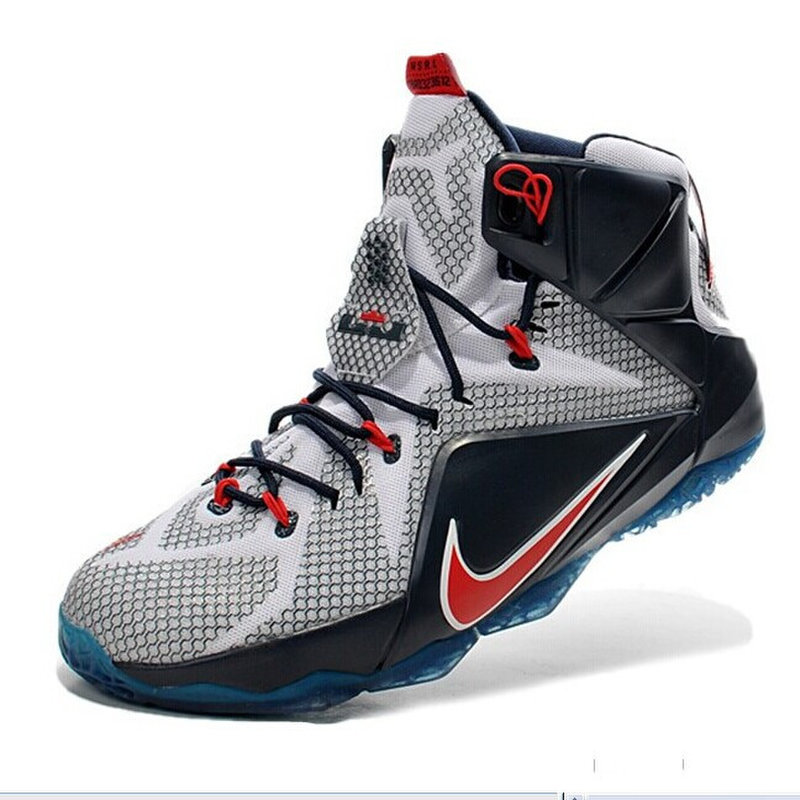 耐克nike lebron xii ep lbj詹姆斯12代篮球鞋 684593-908(白深蓝红
