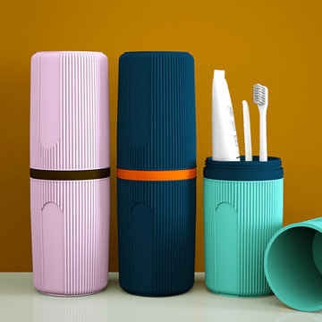 【云娜qyh0551-sl清洁工具】云娜旅行牙具盒qyh0551-sl 撞色设计 优质