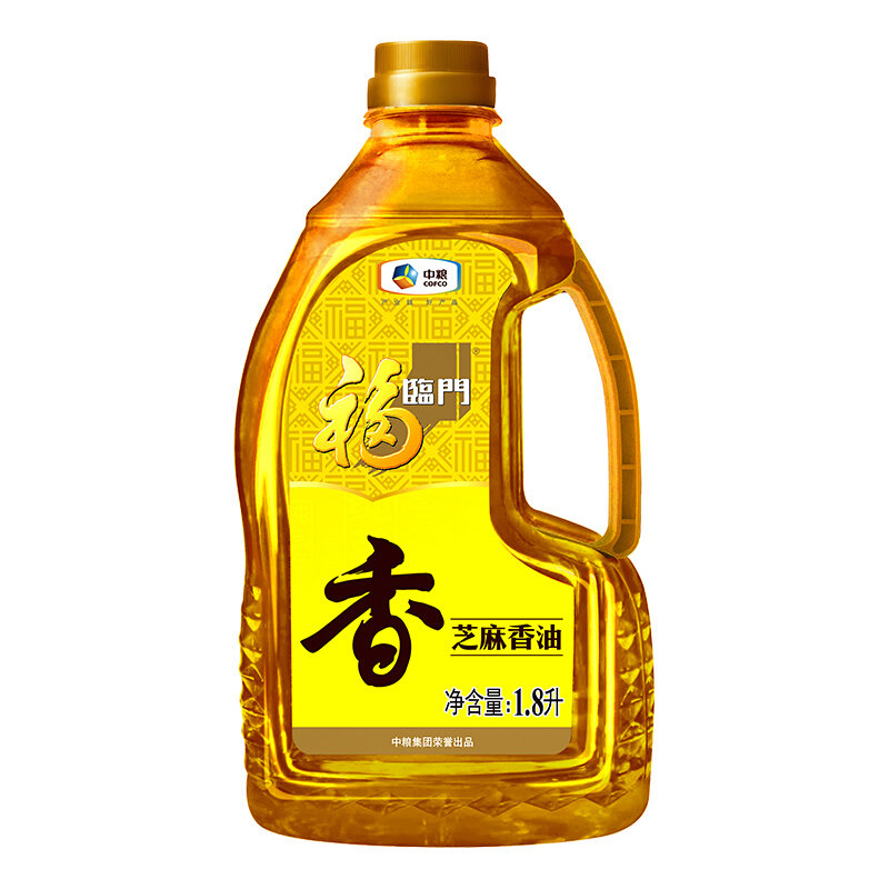 【中国福临门食用油图片】福临门100%纯芝麻香油1.8l 国美超市甄选图