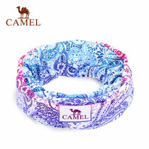 Camel/骆驼户外头巾 运动多用头巾旅行骑行舒适魔术头巾 A7S3J2103(蓝紫)