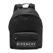 GIVENCHYGivenchy纪梵希尼龙LOGO印花双肩包旅行背包黑色 时尚百搭