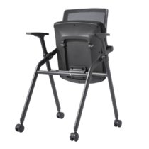 云艳YY-LCL1207 培训椅折叠椅洽谈椅电脑椅学习椅-黑色(默认 默认)