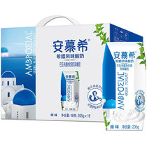 伊利安慕希希腊风味常温酸奶原味205g*12(对公)