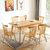 美天乐 北欧实木餐桌椅组合原木可伸缩折叠拉台现代简约小户型客厅吃饭桌(原木色 餐桌+4椅)