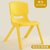 加厚儿童靠背椅子塑料家用小板凳幼儿园学习宝宝椅儿童塑料防滑凳(中号黄色+坐高25cm+脚套 默认)