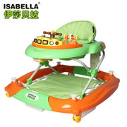 ISABELLA 出口婴儿学步车多功能防翻带音乐宝宝学步车助步车(清晰绿)