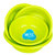 茶花洗脸盆大中小4件套塑料盆子家务清洁洗菜盆(绿色 4件套)