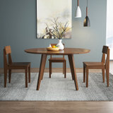 曲尚北欧餐桌日式风格家具实木现代简约家用小户型原木餐桌椅组合6097(原木色 单桌)