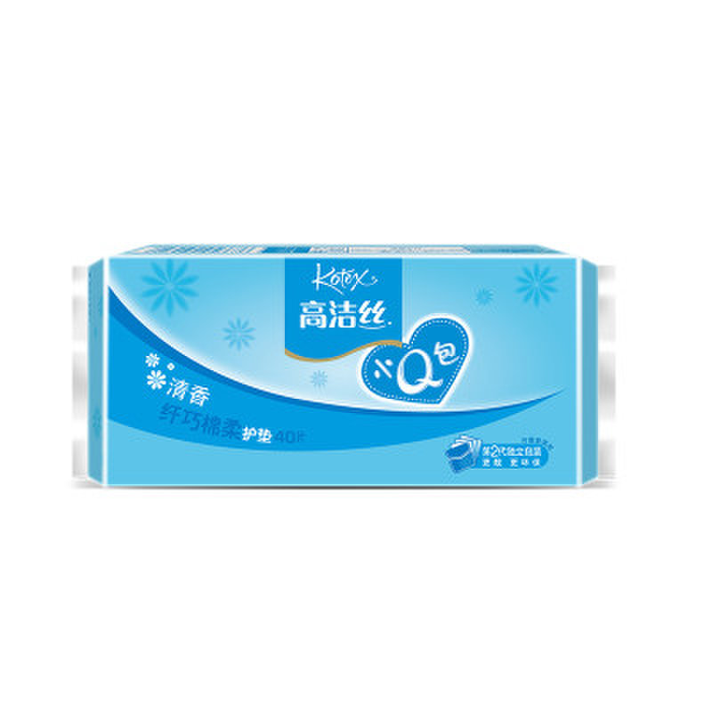 高洁丝 小q包纤巧护垫清香型40片/包图片【图片 价格 品牌 报价】