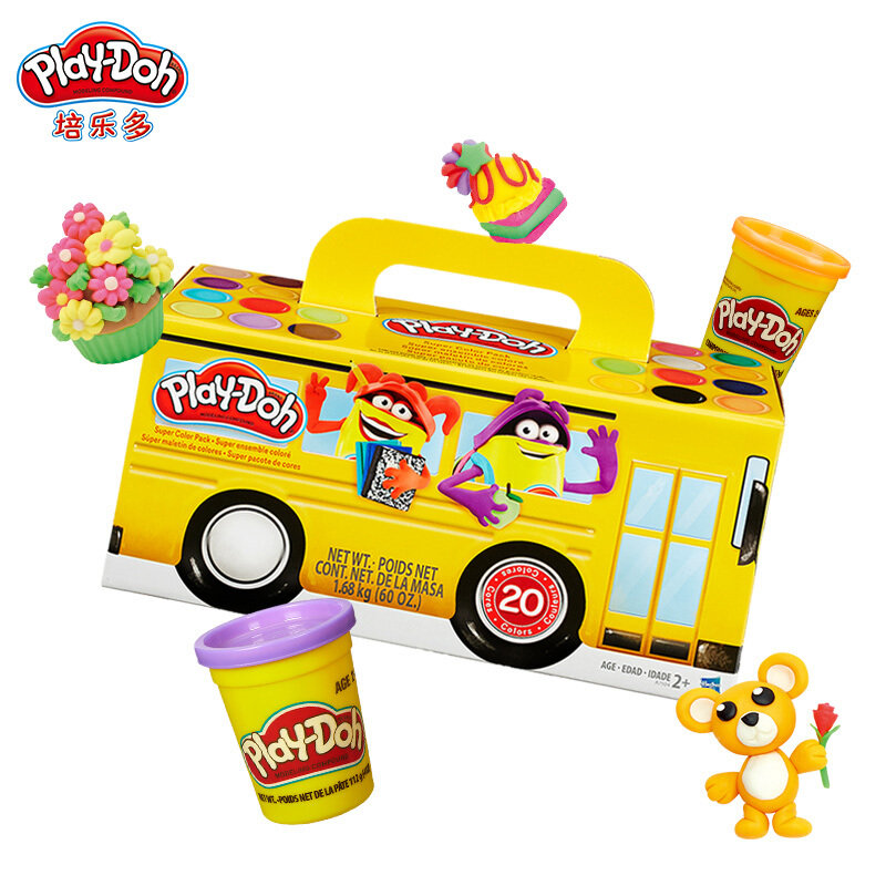 孩之宝培乐多彩泥橡皮泥20色1680ga7924国美超市甄选