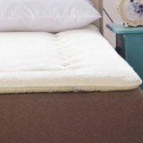 【京好】羊羔绒床垫 加厚保暖榻榻米垫子 防潮环保舒适床垫E121(加厚羊羔-奶白 宽120长200厘米)