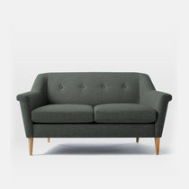 TIMI天米 简欧布艺沙发 现代简约单人双人三人沙发 客厅小户型沙发组合(深灰色 三人沙发)