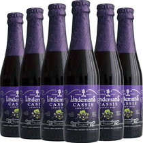 Lindemans林德曼（Lindemans）黑加仑啤酒 组合装250ml*6瓶 精酿果啤 比利时进口
