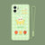 小恐龙手机壳适用于苹果12卡通华为p40创意网红女款华为/OPPO/vivo/苹果小米(可备注发货的型号）(液态硅胶-抹茶绿-兔子彩绘-送绳 iphone12promax)