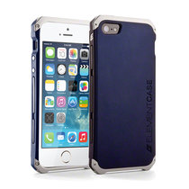 硅胶保护套金属边框手机壳 适用于苹果iPhone5/5S(浅蓝色)