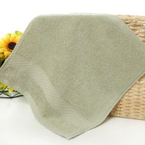 3条装加厚棉方巾成人洗脸柔软吸水正方形家用全棉小毛巾(中绿色3条装)