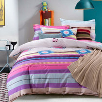 新品简约宜家全棉四件套床上用品纯棉床单被套4件套1.5m1.8米(格调 适合2*2.3米被芯)