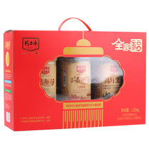 精力沛全家福礼盒1.35kg 燕麦全价小麦胚芽+黑麦片3瓶