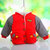 新款女童秋冬装新款加绒加厚带帽棉衣保暖卡通外套上衣8685(红色 100)