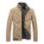 新款吉普盾男式休闲夹克中年冬季时尚外套都市立领商务男装A8547(军绿色 4XL)
