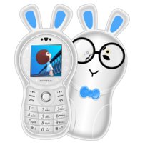 百合 (BIHEE) C18A 儿童手机 CDMA电信 男女学生卡通迷你可爱低辐射儿童手机(银白色)